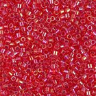 DBS172- 15/0 Transparent Light Siam AB Miyuki Delica Beads (5 Gm, 50 Gm, 250 Gm)