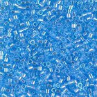 DBS176- 15/0 Transparent Sky Blue AB Miyuki Delica Beads (5 Gm, 50 Gm, 250 Gm)