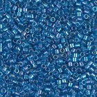 DB177- 10/0 Transparent Dark Aqua AB Miyuki Delica Beads (50 Gm, 250 Gm)