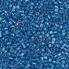 DBS177- 15/0 Transparent Dark Aqua AB Miyuki Delica Beads (5 Gm, 50 Gm, 250 Gm)