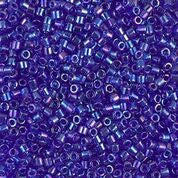 DBS178- 15/0 Transparent Cobalt AB Miyuki Delica Beads (5 Gm, 50 Gm, 250 Gm)