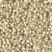 DB1831F- 10/0 Duracoat Galvanized Matte Silver Miyuki Delica Beads (50 Gm, 250 Gm)