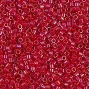 DBS214- 15/0 Opaque Red Luster Miyuki Delica Beads (5 Gm, 50 Gm, 250 Gm)