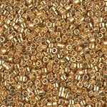 DB410- 10/0 Galvanized Yellow Gold Miyuki Delica Beads (50 Gm, 250 Gm)