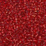 DB602- 10/0 Dyed Silver Lined Red Miyuki Delica Beads