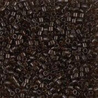 DBS715- 15/0 Transparent Dark Chocolate Miyuki Delica Beads (5 Gm, 50 Gm, 250 Gm)