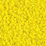 DB721- 10/0 Opaque Yellow Miyuki Delica Beads (10 Gm, 50 Gm, 250 Gm)
