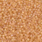 DB852- 10/0 Matte Light Topaz AB Miyuki Delica Beads (10 Gm, 50 Gm, 250 Gm)