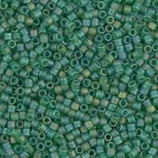 DB858- 10/0 Matte Light Green AB Miyuki Delica Beads (50 Gm, 250 Gm)