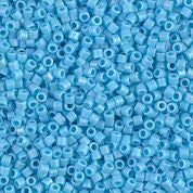 DB879- 10/0 Matte Opaque Sky Blue AB Miyuki Delica Beads (50 Gm, 250 Gm)