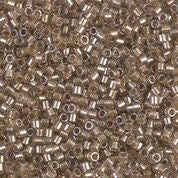 DB907- 11/0 Shimmering Sand Lined Crystal Miyuki Delica Beads (10 Gm, 50 Gm, 250 Gm)