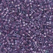 DB922- 10/0 Shimmering Orchid Lined Aqua Miyuki Delica Beads (50 Gm, 250 Gm)