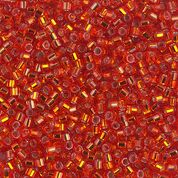 DB043- 10/0 Silver Lined Burnt Orange Miyuki Delica Cut Beads (50 Gm, 250 Gm)