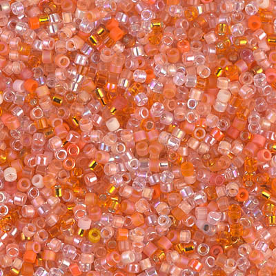 DBMIX-06- 11/0 Pink Grapefruit Mix Miyuki Delica Beads (50 Gm, 250 Gm)
