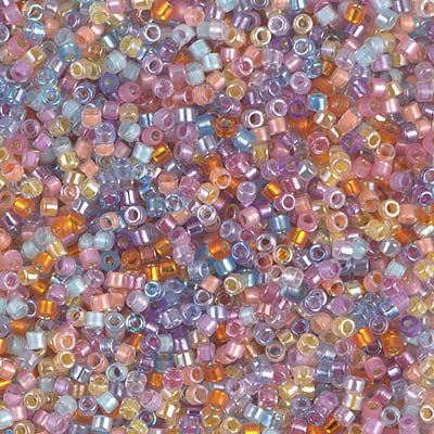 DBMIX-17- 11/0 Tropical Sunset Mix Miyuki Delica Beads (50 Gm, 250 Gm)
