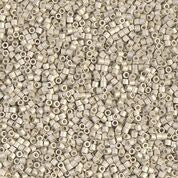 DBS335- 15/0 Matte Galvanized Silver Miyuki Delica Beads (5 Gm, 50 Gm, 250 Gm)