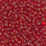 3.4mm Silver Lined Flame Red Miyuki Drop Beads (125 Gm) #DP-10