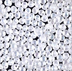 3.4mm Matte Crystal AB Miyuki Drop Beads (125 Gm) #DP-131FR