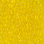 3.4mm Matte Transparent Yellow Miyuki Drop Beads (125 Gm) #DP-136F