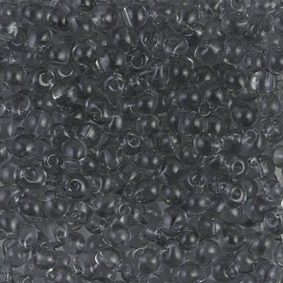 3.4mm Transparent Light Gray Miyuki Drop Beads (125 Gm) #DP-152L