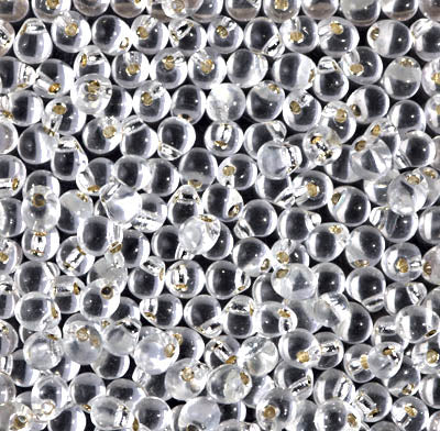3.4mm Silver Lined Crystal Miyuki Drop Beads (125 Gm) #DP-1