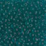 3.4mm Matte Transparent Teal Miyuki Drop Beads (125 Gm) #DP-2405F