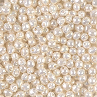 3.4mm Cream Ceylon Miyuki Drop Beads (125 Gm) #DP-421D