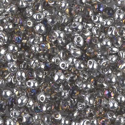 3.4mm Crystal/Heliotrope Miyuki Drop Beads (125 Gm) #DP-4554