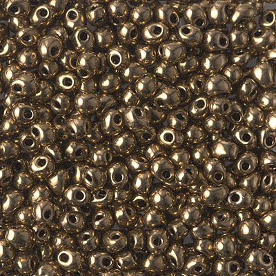 3.4mm Metallic Dark Bronze Miyuki Drop Beads (125 Gm) #DP-457