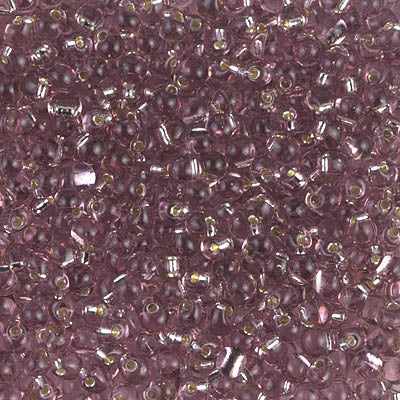 2.8mm Silver Lined Smoky Amethyst Miyuki Drop Beads (125 Gm) #DP28-12