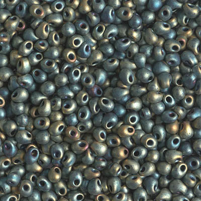 2.8mm Matte Metallic Patina Iris Miyuki Drop Beads (125 Gm) #DP28-2008
