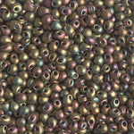 2.8mm Matte Metallic Khaki Iris Miyuki Drop Beads (125 Gm) #DP28-2035