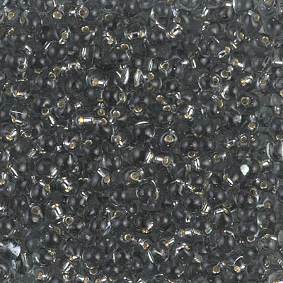 2.8mm Silver Lined Light Gray Miyuki Drop Beads (125 Gm) #DP28-21L