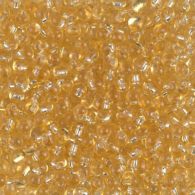 2.8mm Silver Lined Gold Miyuki Drop Beads (125 Gm) #DP28-3