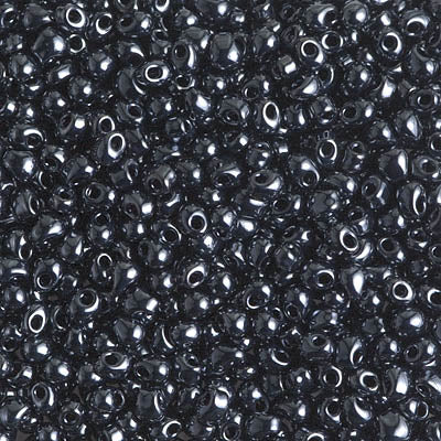 2.8mm Gunmetal Miyuki Drop Beads (125 Gm) #DP28-451