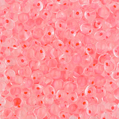 3.4mm Electric Pink Lined Crystal Miyuki Drop Beads (125 Gm) #DPF-01