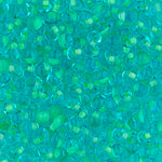 3.4mm Mint Green Lined Aqua Miyuki Drop Beads (125 Gm) #DPF-20