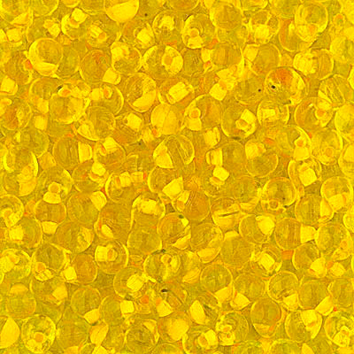 3.4mm Apricot Lined Yellow Miyuki Drop Beads (125 Gm) #DPF-26