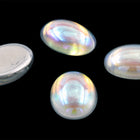 13mm x 18mm Crystal AB Oval Cabochon #FGA023