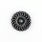 18mm Silver on Jet Nautilus Cabochon #FGA075