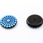 18mm Scarabe Engraved Button Top #FGA084