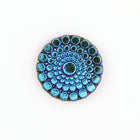 18mm Scarabe Engraved Button Top #FGA084