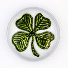 18mm Four Leaf Clover Glass Cabochon #FGA095