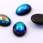 13mm x 18mm Jet AB Oval Cabochon #FGB023