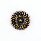 18mm Gold on Jet Nautilus Cabochon #FGB075