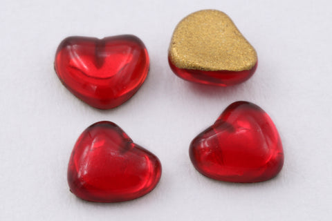4mm Ruby Heart Cabochon #FGC094