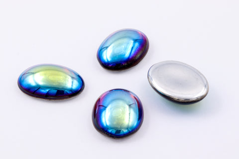 13mm x 18mm Amethyst AB Oval Cabochon #FGE023