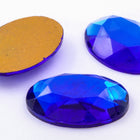 18mm x 25mm Sapphire Rose Cut Oval Flat Back #FGE025