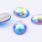 13mm x 18mm Light Sapphire AB Oval Cabochon #FGF023