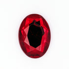 18mm x 25mm Ruby Rose Cut Oval Flat Back #FGF025